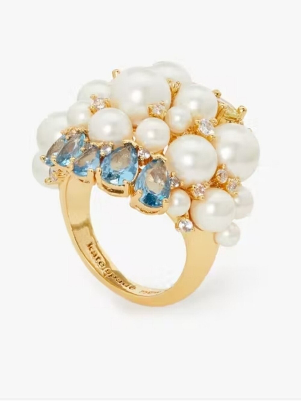 Kate Spade Rain Or Shine Statement Ring Size 8 New - Picture 3 of 8